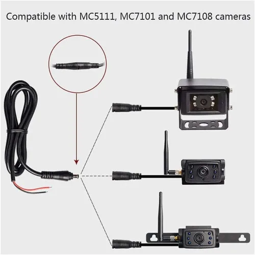 Vista 2 de Haloview Adaptador de cable de alimentación DC para cámara MC7108/MC5111/MC7101/MC5101