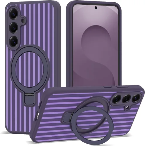 Vista 25 de SKYLMW Funda para Samsung Galaxy S23 con soporte, color negro