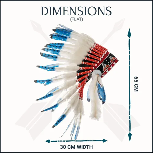 Vista 14 de Novum Crafts Tocado de plumas Inspirado en indios nativos americanos Elige