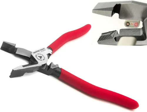 Vista 8 de VAMPLIERS Alicates de corte lateral de 9" para operarios con crimpador. Fabricados en Japón. Diseño de alto apalancamiento y resistencia