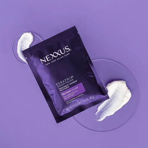 Vista 8 de Nexxus Keraphix Máscara para cabello dañado, 20 unidades, 1.5 onzas