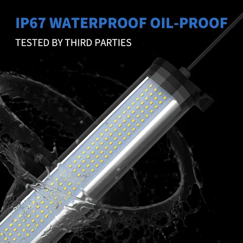 Vista 2 de 20W IP66 luces a prueba de explosiones llevó la luz del tubo de trabajo de la luz de la máquina Iluminación industrial para la máquina CNC 110V a