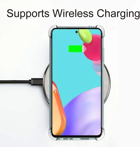 Vista 6 de Funda para Samsung Galaxy A52 5G, funda protectora de TPU suave y delgada con parachoques de esquina, funda delgada y duradera para teléfono