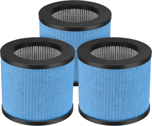 Vista 10 de TPAP002 Filtro de repuesto 3 en 1 actualizado compatible con TOPPIN TPAP002 Purificador de aire Comfy Air C1, parte #TPFF002, paquete de 2