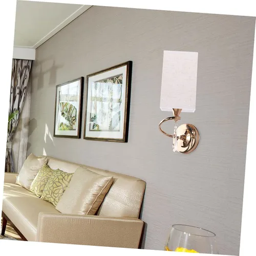 Vista 6 de DECHOUS Elegante pantalla cuadrada de tela para lámpara sobre bombilla para luces, fácil de instalar, regalo
