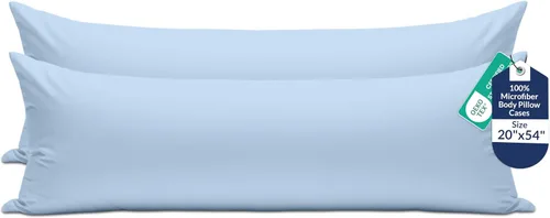 Vista 67 de Royale Linens Paquete de 2 fundas de almohada de tamaño estándar de 20 x 26 pulgadas, microfibra cepillada, fundas de almohada de cama, resistentes