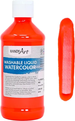 Vista 33 de Handy Art Acuarela líquida lavable de 8 onzas, azul
