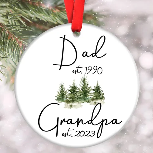 Vista 16 de Adornos familiares personalizados, adorno de Navidad familiar, decoración del hogar de Navidad, regalos de Navidad para la familia, adornos de árbol