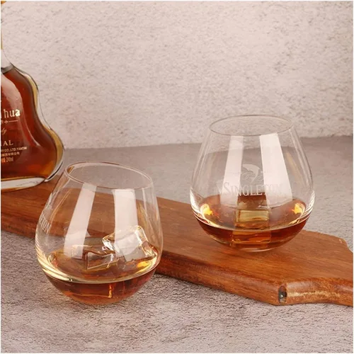 Vista 5 de Vaso de whisky, whisky de malta individual Singleton, vaso agitado con forma de huevo Roly-Poly Liquor Whisky Copa de vino BAR Dropship