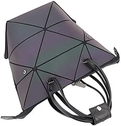 Vista 5 de Bolso geométrico para mujer bolso cuadrado mágico cambiable bolso grande holográfico luminoso bolso cruzado de Halloween regalo único para niños