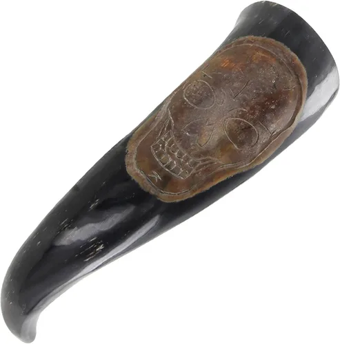 Vista 8 de Armory Replicas Cuerno para beber celta Handfasting - Cuerno natural hecho a mano de 12 a 16 onzas con diseño de cruz quemada