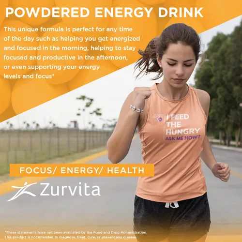 Vista 4 de Zurvita - Mezcla de bebida Zeal for Life Wellness - Sabor clásico de mango - Sin gluten, vegana, con biotina, vitaminas y minerales para la salud