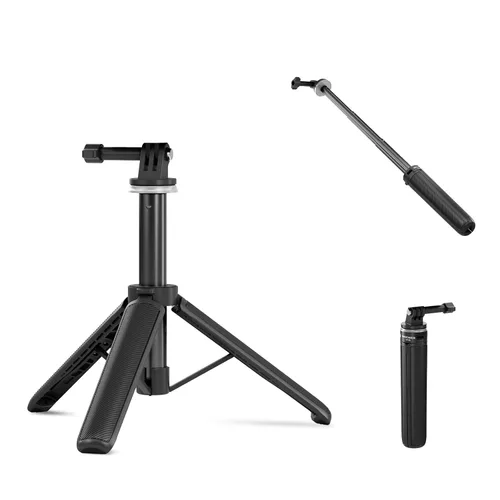 Vista 10 de NEEWER Palo selfie con obturador remoto Bluetooth desmontable, trípode de viaje plegable ligero para iPhone para vlogs de YouTube/TikTok