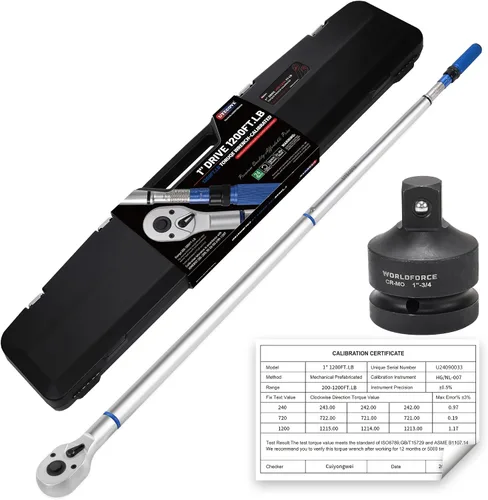 Vista 12 de Llave dinamométrica de 1/2 pulgada con clic de doble dirección, llave dinamométrica profesional de clic de doble dirección 10-170
