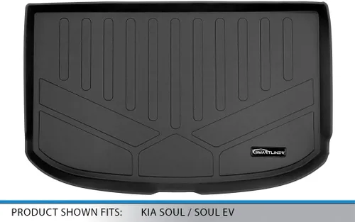 Vista 3 de SMARTLINER Alfombrilla de suelo para maletero de carga personalizada para todo tipo de clima para Kia Soul 2014-2019