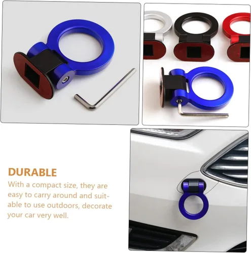 Vista 6 de Gancho de remolque resistente para accesorios de enganche, pegatina de remolque, parachoques trasero, decoración de gancho de remolque, material ABS