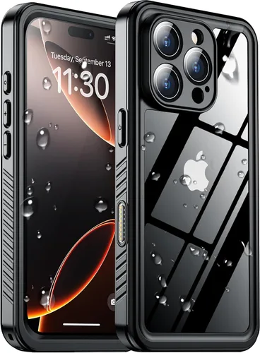 Vista 48 de SPIDERCASE Funda impermeable para iPhone 12 Pro Max, lente integrada y protector de pantalla, protección completa resistente, 12 pies, a prueba