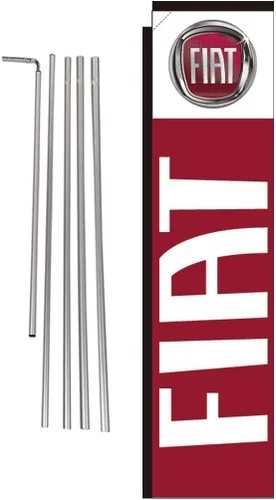 Vista 8 de Bandera de pluma rectangular para concesionario de automóviles con kit de poste y pico de tierra, compatible con carteles de Audi Carlot