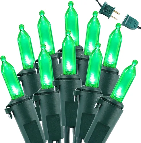 Vista 22 de Brizled Luces de Navidad, 33 pies, 100 LED Conectables de Extremo a Extremo, Mini Luces de Cadena de Navidad, 120V Certificadas UL, Blanco Frío, Luz