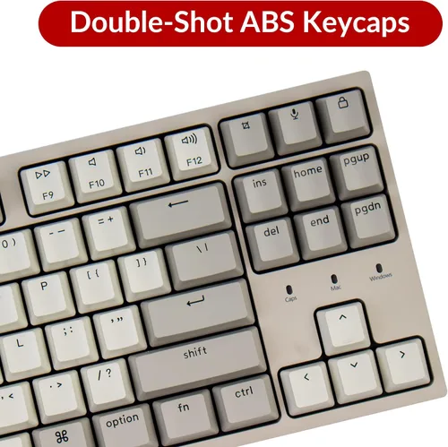Vista 6 de Keychron C1 Tenkeyless Layout - Teclado mecánico con cable de 87 teclas para Mac, interruptor mecánico marrón Keychron / teclas ABS de color retro