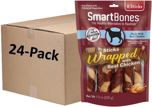 Vista 17 de SmartBones SmartStick envuelto con pollo real, 1 unidad (paquete de 8)