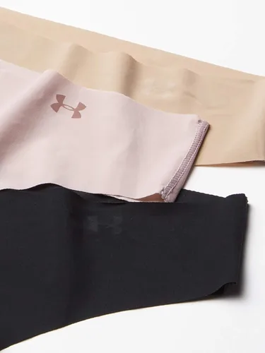 Vista 3 de Under Armour Tanga elástica pura para mujer, paquete de 3