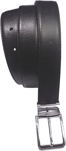 Vista 4 de Cinturón reversible para hombre, cinturón de cuero negro y marrón para pantalones de vestir