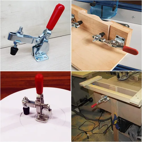 Vista 3 de Utoolmart Herramienta de mano abrazadera de palanca vertical GH-101-B Abrazadera de liberación rápida 220.5 lbs Capacidad de retención 1 PC