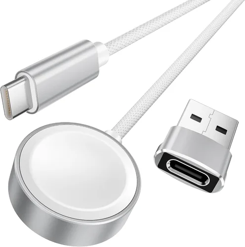 Vista 8 de Elebase Cable de carga para Apple Watch Ultra 4, adaptador de carga Púrpura
