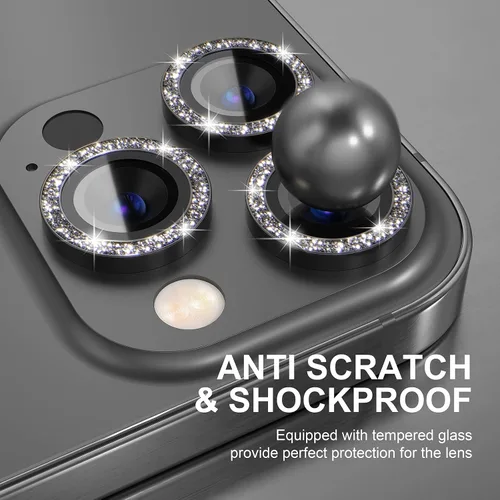 Vista 131 de Choiche Compatible para iPhone 16 Pro/iPhone 16 Pro Max Protector de Lente de Cámara, Vidrio Templado 9H Protector de Pantalla de Cubierta de Cámara