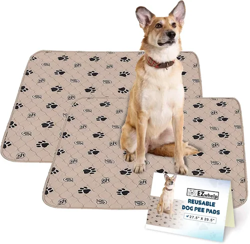 Vista 10 de EZwhelp Almohadillas reutilizables para orina de perro, lavables e impermeables para entrenamiento de orinal o partos, almohadilla para cachorros