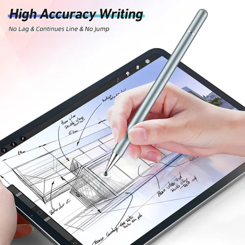 Vista 2 de Lápiz capacitivo para pantalla táctil, paquete de 4 lápices capacitivos universales para iPad pro/iPhone/tabletas Android y todas las pantallas