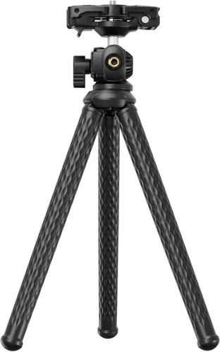 Vista 3 de NEEWER Trípode para cámara con control remoto, mini trípode flexible para teléfono con adaptador de montaje de cámara de acción, soporte oculto