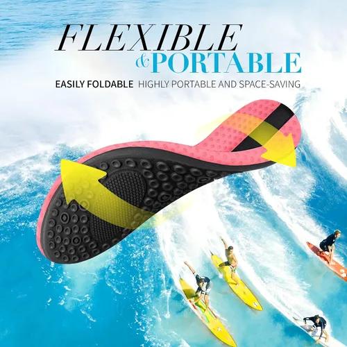 Vista 4 de Homitem Zapatos de agua para hombre y mujer, zapatos de playa descalzos, zapatos de piscina de secado rápido, calcetines de yoga para mujeres