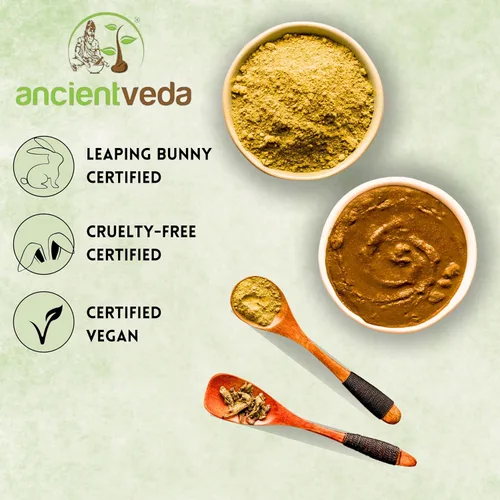 Vista 2 de AncientVeda Tinte de cabello de henna Henna instantánea con cepillo aplicador y guantes 2.16 onzas (negro) (2.12 onzas, ciruela)