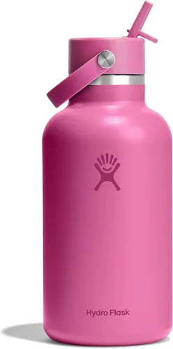 Vista 23 de Hydro Flask Botella de agua – Acero inoxidable aislado – Tapa flexible con popote de boca ancha, antiderrames, a prueba de fugas y recargable