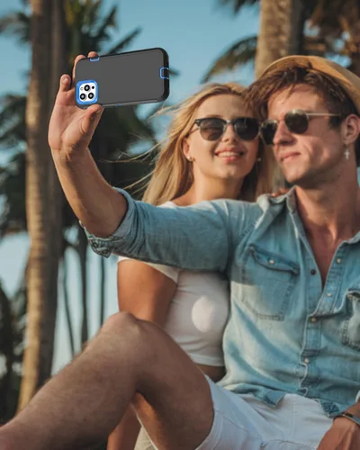 Vista 6 de Funda diseñada para iPhone 11 Pro Max [protección resistente 3 en 1 de cuerpo completo] con 2 protectores de pantalla, funda protectora resistente