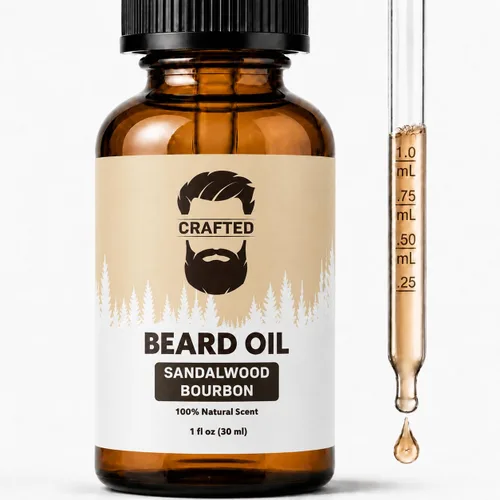 Vista 12 de Aceite para barba de Crafted Beards – Acondicionador de aceite para barba – Deja tu barba sintiéndose increíble – Todos los ingredientes naturales