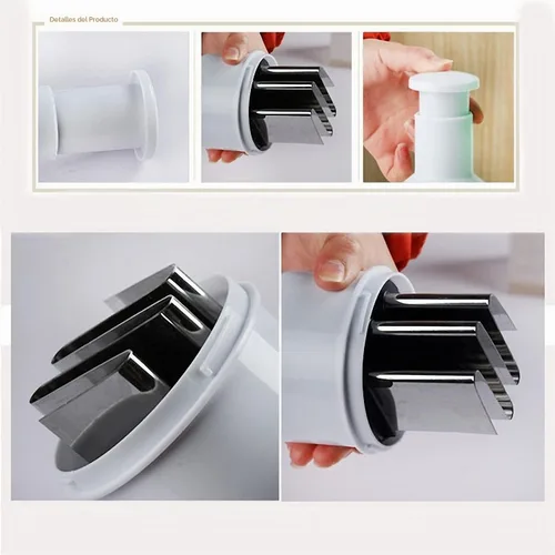 Vista 4 de Picadora manual de verduras, picadora de alimentos de mano, fácil de limpiar, cortadora manual en corte, picadora de prensa para verduras, cebollas