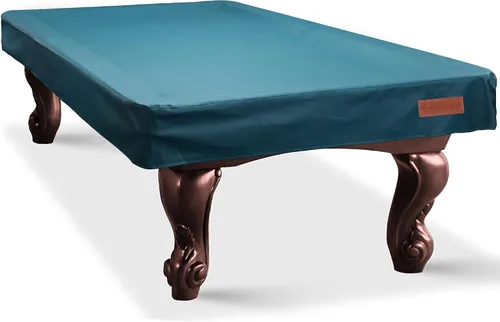 Vista 11 de K-Musculo Cubierta para mesa de billar, cubierta resistente de piel sintética para mesa de billar, impermeable y a prueba de rasgaduras, ajuste