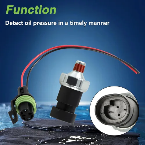 Vista 5 de Presión de aceite Bomba de combustible Interruptor de sensor de cierre de presión Compatible con motores Mercruiser (Quicksilver) 4.3L 5.0L 5.7L 305