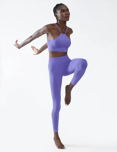 Vista 6 de CELER Sujetadores deportivos para mujer, cuello alto, bajo impacto, sin costuras, para entrenamiento, yoga, gimnasio, top corto