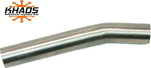 Vista 3 de 1 5/8" 22.5 grados 304 acero inoxidable 16GA. Mandril curva tubo de escape 1.625" OD USA Khaos Motorsports