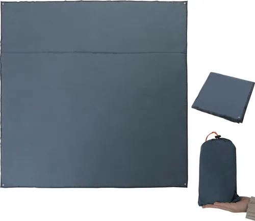 Vista 11 de REDCAMP Lona impermeable para acampar, gris/verde 4 en 1 multifuncional tienda de campaña para acampar, senderismo, mochileros