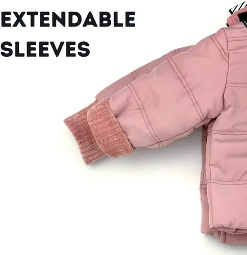 Vista 8 de Buckle Me Baby Coats Chaqueta de invierno de asiento de coche más seguro de cierre rápido para niño o niña, como se ve en Shark Tank