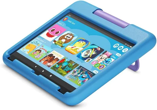 Vista 4 de Estuche para tablet Amazon Fire HD 10 para niños (compatible solo con la tablet de 13.a generación lanzada en 2023) - Azul
