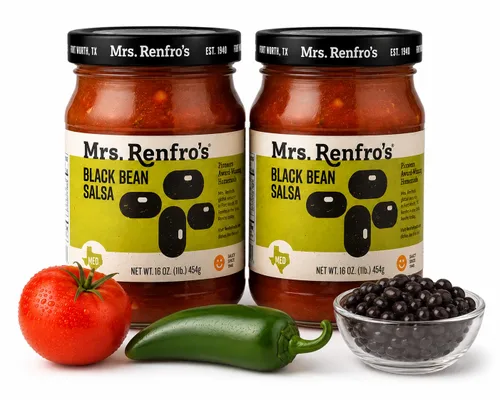 Vista 8 de Mrs. Renfro's Medium Salsa, 16 oz Jars (Pack of 2) – Gluten Free Medium Heat Tomato Salsa with Jalapeños, Onions & Peppers – Texas-Style Salsa for