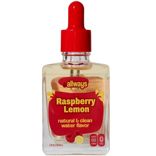 Vista 27 de Allways Drops Potenciador de agua natural de cereza negra Sin azúcar, cero calorías, fruta de monje endulzada Botella de vidrio para hidratación
