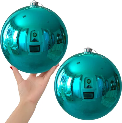 Vista 11 de Esferas pequeñas de bronce de 1.6 pulgadas para decoración del árbol de Navidad, adornos inastillables para cumpleaños, Halloween, vacaciones, boda
