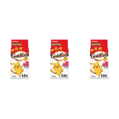 Vista 9 de Goldfish Galletas Pokémon de queso cheddar, bolsa de 6.6 onzas